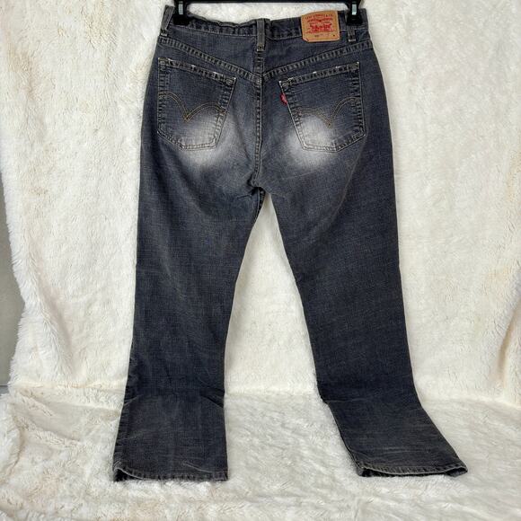 Levi's 505 Low Rise Straight Leg Jeans Size 10 MIS M - Length From Waist 41" - Picture 2 of 8